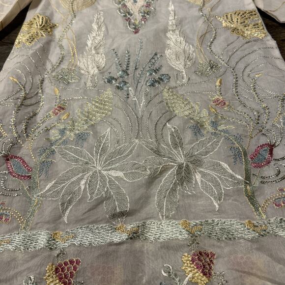 Republic womenswear Premium Pret Women Small Pakistani Designer Ornate Floral - Picture 3 of 11